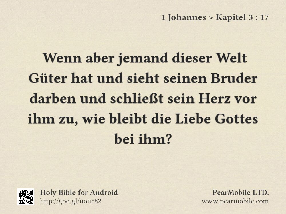 1 Johannes, Kapitel 3:17